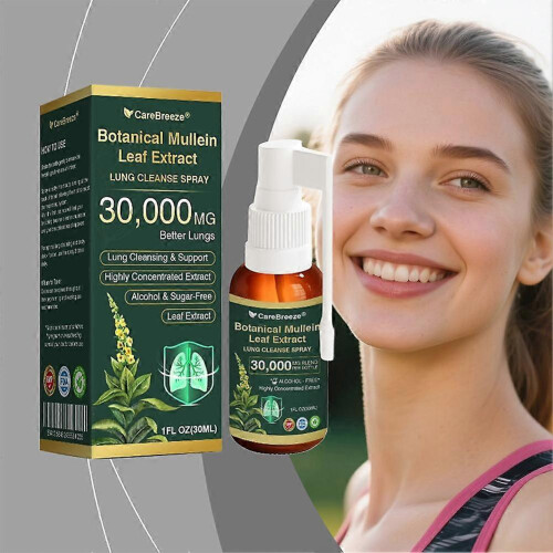 (2PCS) 30000mg Lung Cleanse Spray - Botanical Mullein Leaf Extract 1