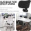(silver gray and black) Universal Adjustable Office Chair Headrest Cushion 5