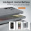 (DarkGrey) Custodia per Samsung S24 Ultra con Smart Key, supporto e cinturino. 4