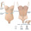 (Nude, S) Backless Push-Up Bodysuit Thong 2