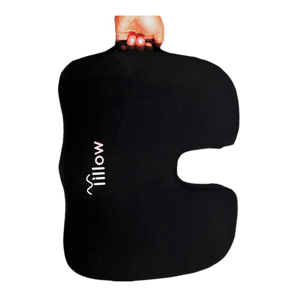 Memory Foam Seat Cushion For Sciatica Relief And Lumbar Support Pillow With Ergonomic Posture And Tailbone Pressure Relief 9092120298857