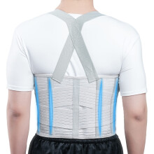 Adjustable Rib Brace Chest Binder with Shoulder Straps, Breathable Compression Support for Bruised Ribs