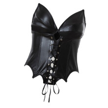 Gothic Corset Steampunk Cincher Detailing Shapewear-Black S
