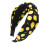 Lovely Fruit Pattern Design Fabric Hairband Knotted-Black 1