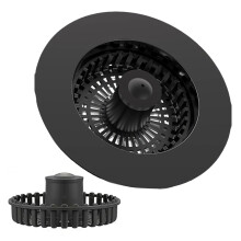 Sink Drain Strainer Basket Drain Plug Push Type Bounce-black 1
