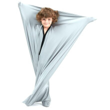 Sensory Body Sock for Adults Gray Large Full Body Compression Stretchable Design Therapy Play
