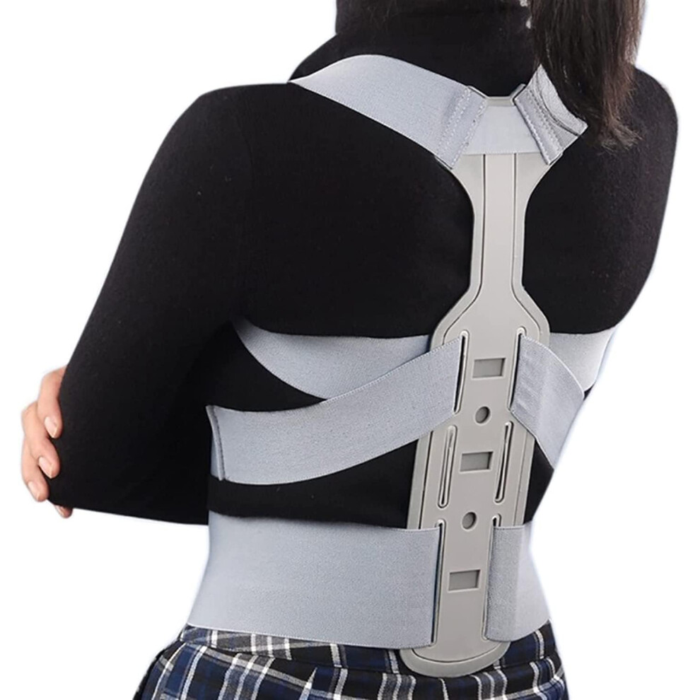 Adjustable Upper Back Posture Corrector Brace with Ergonomic Design and Breathable Fabric, L