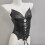 Steampunk Style Dark Corset Bustier Top Metallic-Black M 7