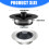 Anti Clogging Drain Filter Sink Plug Wash Basins Sink-black 2 4