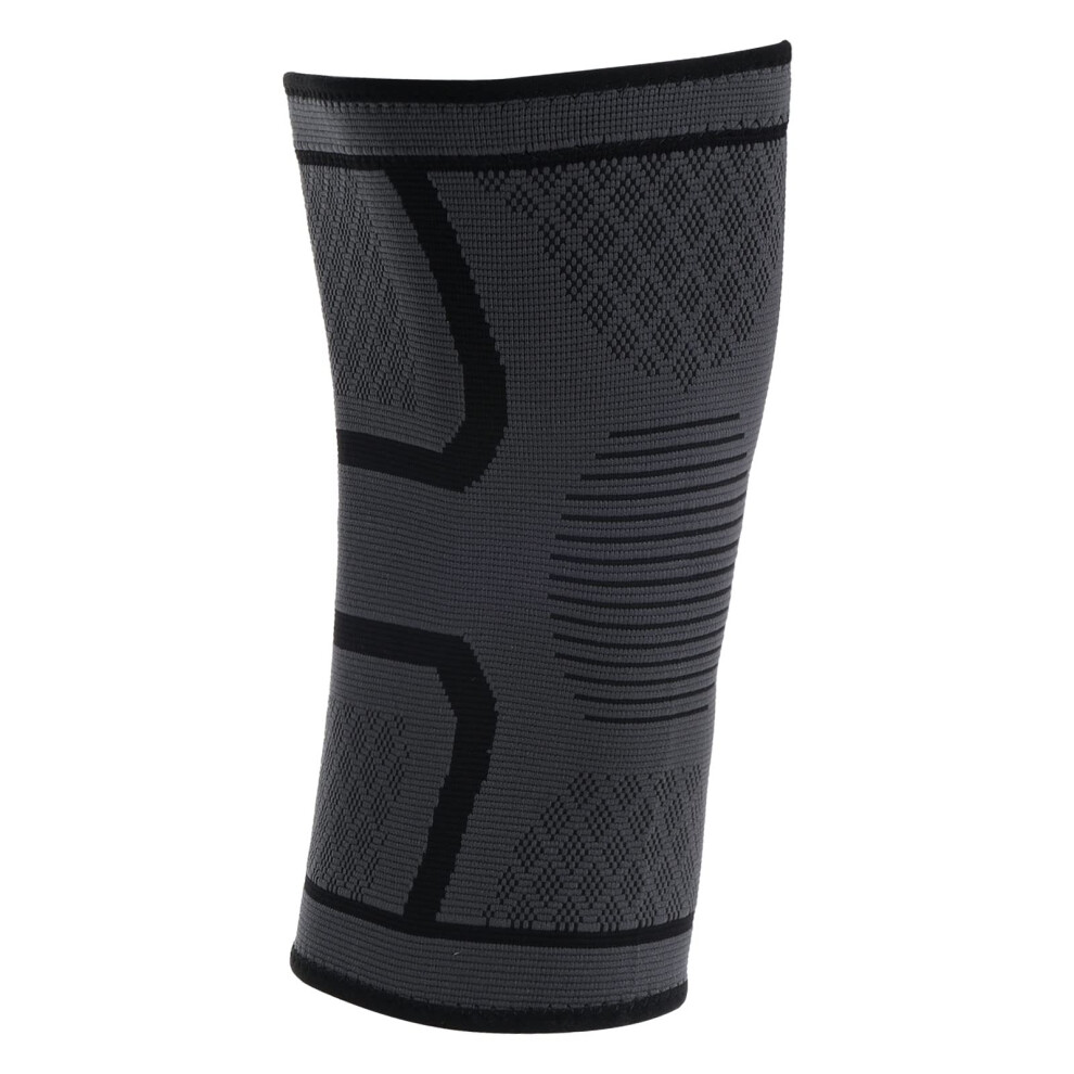 Black Knee Compression Sleeve For Sports, Breathable Nonslip Support Brace For Running Basketball Men Women S