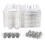 100pcs Reusable Quail Egg Box, 12 Grids Transparent Fridge Storage with Lid 1