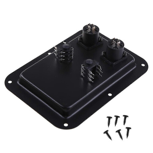 Dual Speakon Input PA Speaker Cabinet Terminal Plate 4-Core Socket Jack