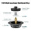 Sink Drain Strainer Basket Drain Plug Push Type Bounce-black 1 5