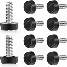 Adjustable Furniture Leveling Feet, 1/4-20 Thread Galvanized Steel Floor Glides for Tables, Chairs, and Cabinets