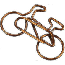 20-Pack Brown Metal Bicycle Paper Clips, Medium Office Stationery