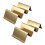 2-Pack Gold Stainless Steel Taco Holders 1