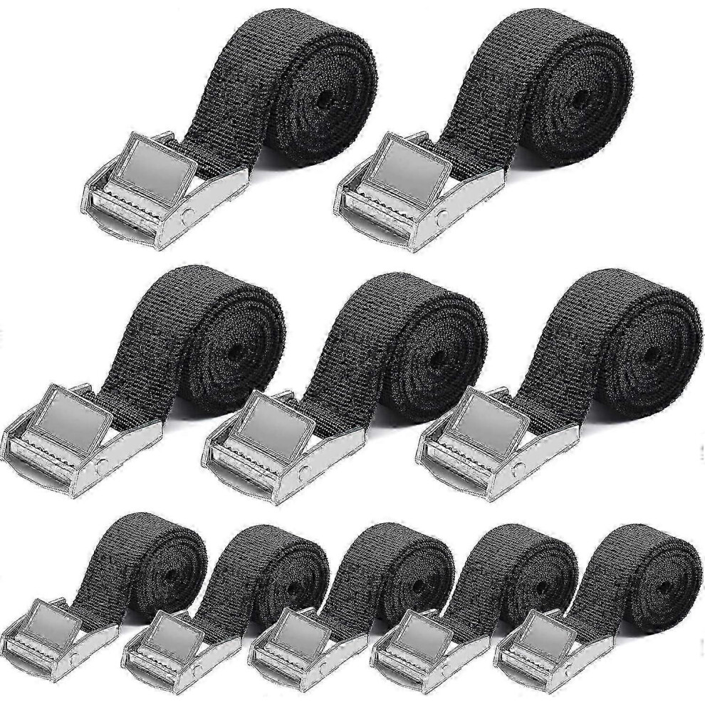 10Pcs 25Mm X 1M Heavy-Duty Tie-Down Straps, 250Kg Capacity, For Motorcycle & Bike Carrier 5996097118214