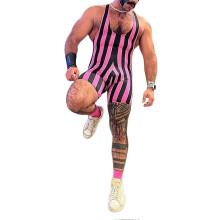 (M,Rose Red)men's gymnastics performance leotard Ergonomic Fit, Unrestricted Movement Daily Fitness RoutinesZZ58