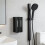 2 Pcs Modern Bathroom Soap Dispenser Wall Mounted For-Grey 2