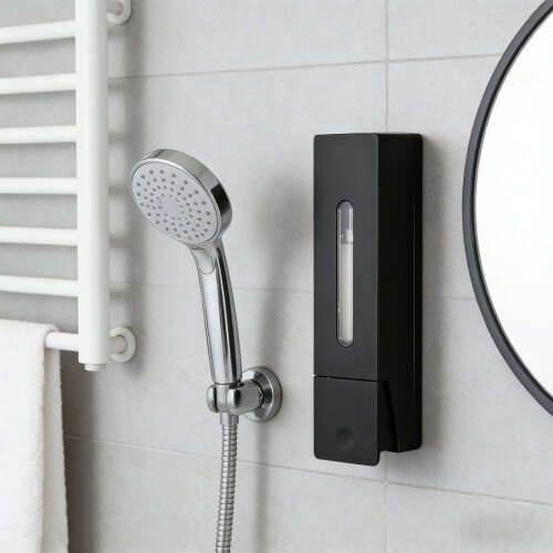 Useful Wall Mounted Shampoo Dispenser 400ml For Bathroom-Black 2