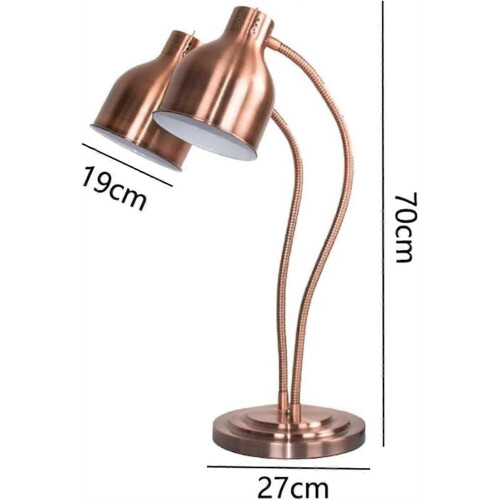 Double Bulb Heat Lamp for Buffet & Catering Display 1
