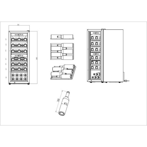 mQuvée - Free-standing wine fridge - WineExpert 38 Stainless 2