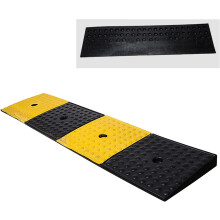 Heavy Duty Rubber Threshold Ramp 100cm Non Slip Wheelchair Curb Ramp for Doorways and Cars