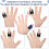 6 Pack Adjustable Finger Splints for Trigger Finger Support 3