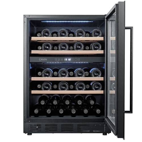Cavin - Built-in wine cooler - Arctic Collection 60D Fullglass Black 1