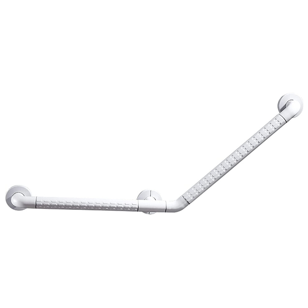White Bathroom Grab Bar Stainless Steel Antislip 135 Handrail For Elderly And Disabled Toilet Safety