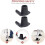 Walker Skis Glides Nonstick Walker Feet Glides for Universal 4