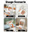 Mini Sponge Mop for Small Spaces, Foldable Desktop Cleaning Mop with OneHand Squeeze Handle and Replaceable Head (2 Set) 3