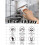Mini Sponge Mop for Small Spaces, Foldable Desktop Cleaning Mop with OneHand Squeeze Handle and Replaceable Head (2 Set) 5