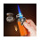 Butane Torch Lighter Windproof Dual Flame Refillable Adjustable Flame for Camping Travel Green 2