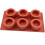 6 Cups Muffin Cake Cup Mold Baking Mold(Brick Red) 1