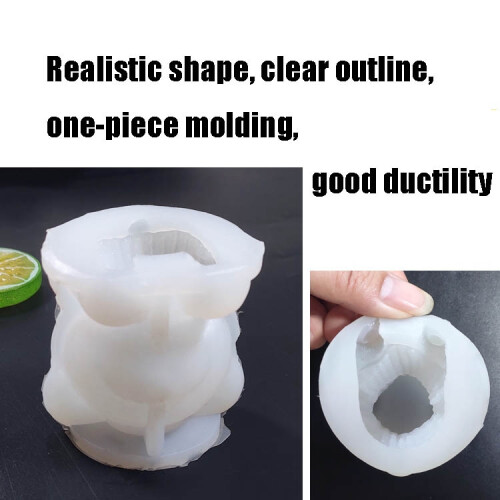 Cartoon Milk Tea Coffee Bear Ice Cube Silicone Mold Aromatherapy Candle Plaster Epoxy Mold, Specification: MC-152 2