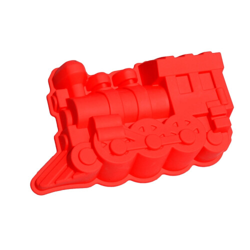 Soft Silicone Cake Mold Roasting Tools Train Shape Bread Mold 1