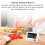 8801B Simple Version LED Display Clock Digital Timer Countdown Reminder (White) 2