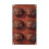 Silicone Baking Tools Cookie Chocolate Waffle Cake Mold,Style: 6-grid Pudding Mold 1