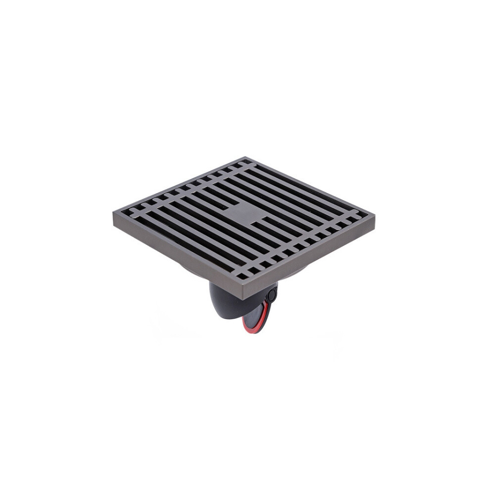 Full Copper Odor Proof Floor Drain, Style: K7005qh Gray Single Use+Straight Row 6485316815717