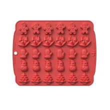 Weihnachtszubehör, Tropfenkleberform, Kuchen- und Grillbackform, Farbe: Rot