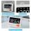 8801B Simple Version LED Display Clock Digital Timer Countdown Reminder (White) 6