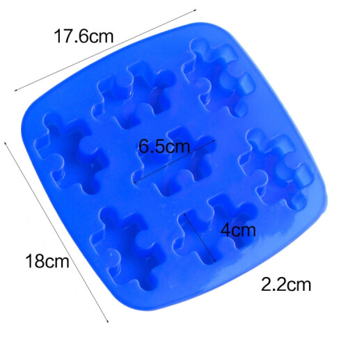 DIY Silicone Ice Grid Chocolate Puzzle Biscuit Tools 1
