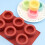 6 Cups Muffin Cake Cup Mold Baking Mold(Brick Red) 5