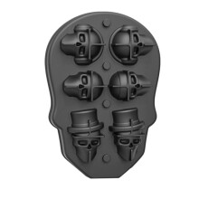 Silikon-Grill- und Gebäckform Totenkopf-Geburtstagskuchen-Backform, Stil: 6 Even