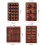 Silicone Baking Tools Cookie Chocolate Waffle Cake Mold,Style: 6-grid Waffle Mold 3