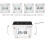 Vibrating DIY Timer Flip Alarm Time Management Timing Reminder(White Black Plane) 5