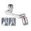 Faucet Robot Arm Universal Extender 1080 Degree Lifting Aerator, Specification: Silicone Double Outlet 1