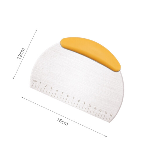 Tagliatorta grande e largo con scala graduata (giallo) 1