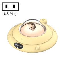 Sarjakuva Lämmitetty Mukityyny UFO Eristetty Ja Jatkuvan Lämpötilan Alusta Yövalolla, US-Pistoke (Keltainen)